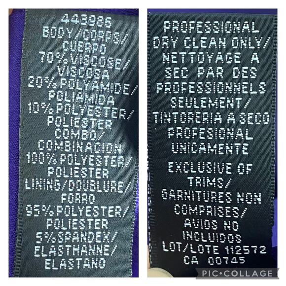 Lace Mikado Dress Womens 8 Purple Fairycore Prom Formal‎ Whimsigoth Quinceanera - Picture 12 of 14